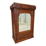 Antique medicine cabinet hanging cabinet Art Deco oak