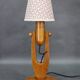 Pair of mid-century adjustable wooden table lamps, Czechoslovakia, 1970s