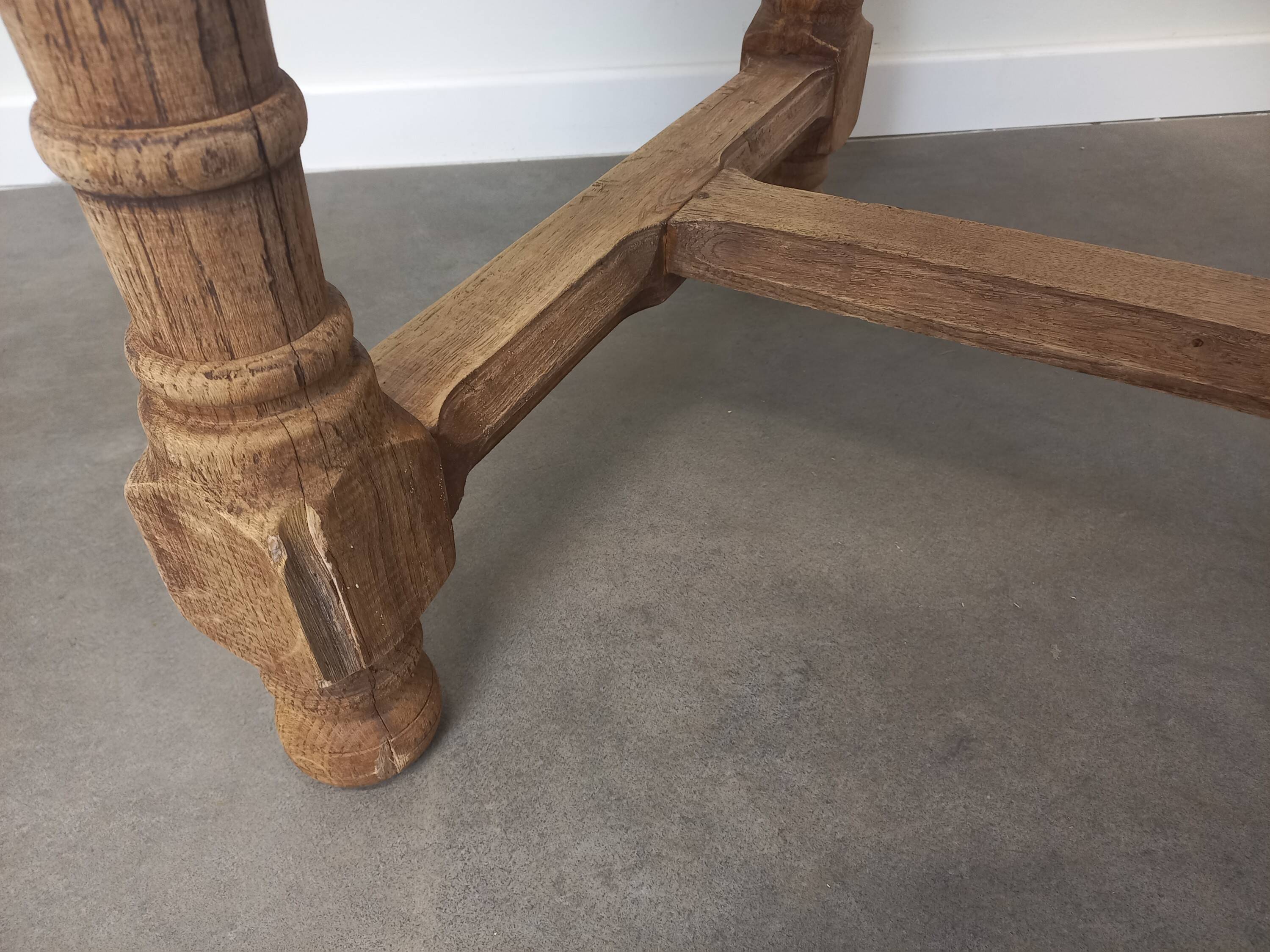 Oak farm table 158 cm