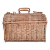 Old rattan trunk