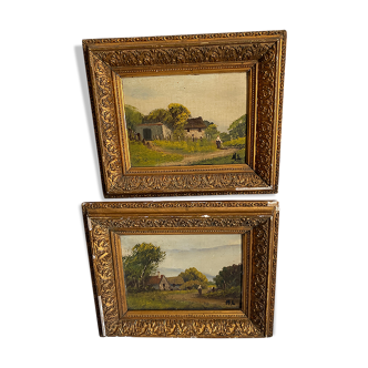 Landscape paintings 19 ème