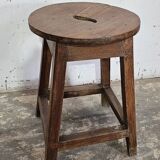 Burmese teak workshop stool