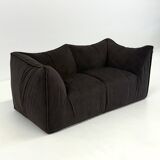 Vintage Bambole sofa in dark brown by Mario Bellini for B&B Italia