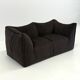 Canapé vintage Bambole marron foncé de Mario Bellini pour B&B Italia