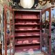 18th-century Provençal library in painted wood