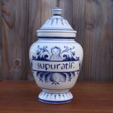Pharmacy jar or porcelain apothecary jar