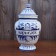Pharmacy jar or porcelain apothecary jar