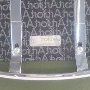 Artifort Chrome Stool and Green Fabric by Patrick Norguet