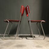 Rare set of dutch tubular side chairs.