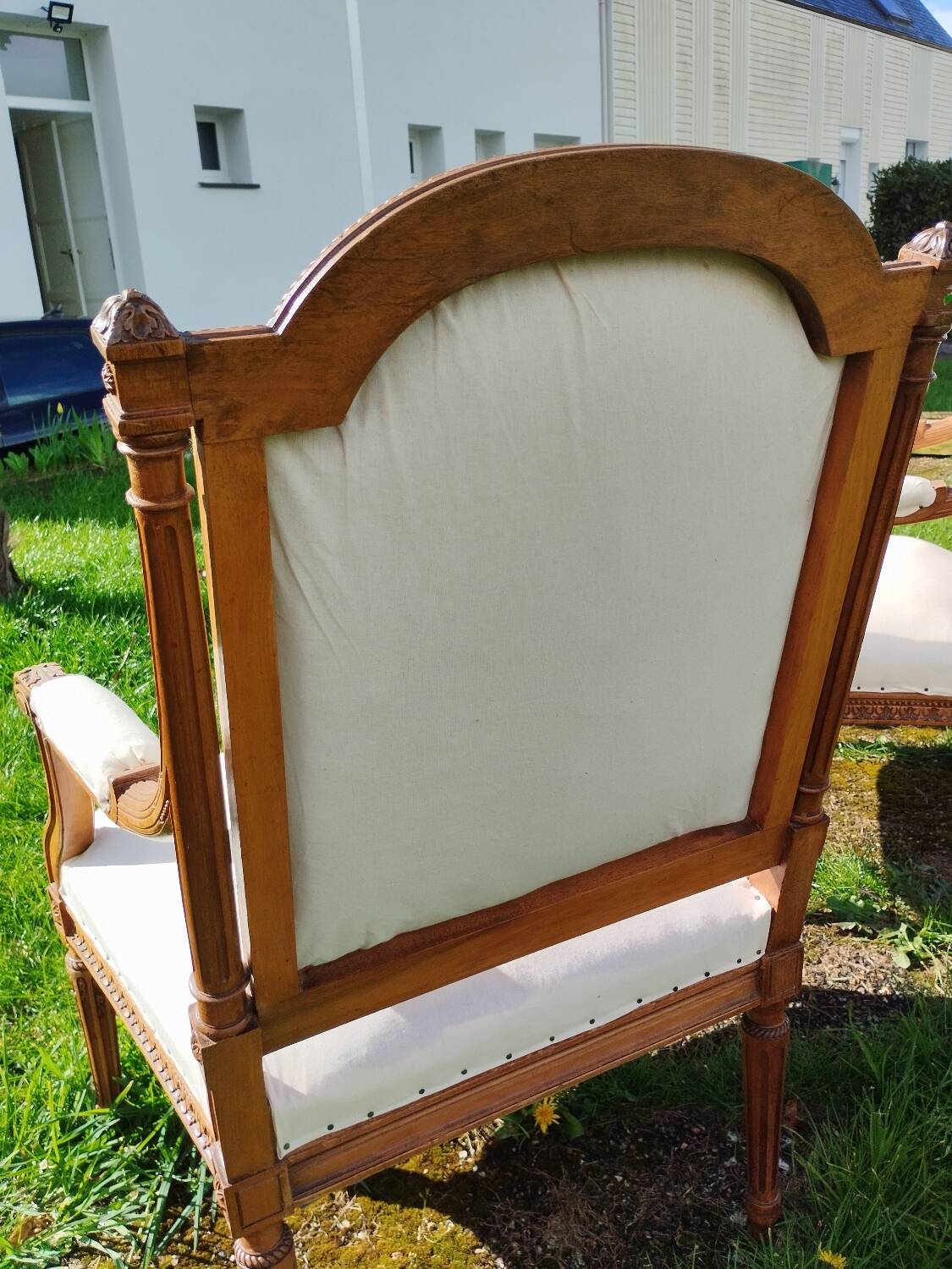 Pair of old Louis XVI style armchairs
