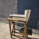 Director's chair in antique teak – restored