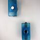 Pair of Space Age Blue Murano Glass Wall Sconces, Italy 1970s