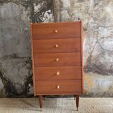 Wood & brass dresser