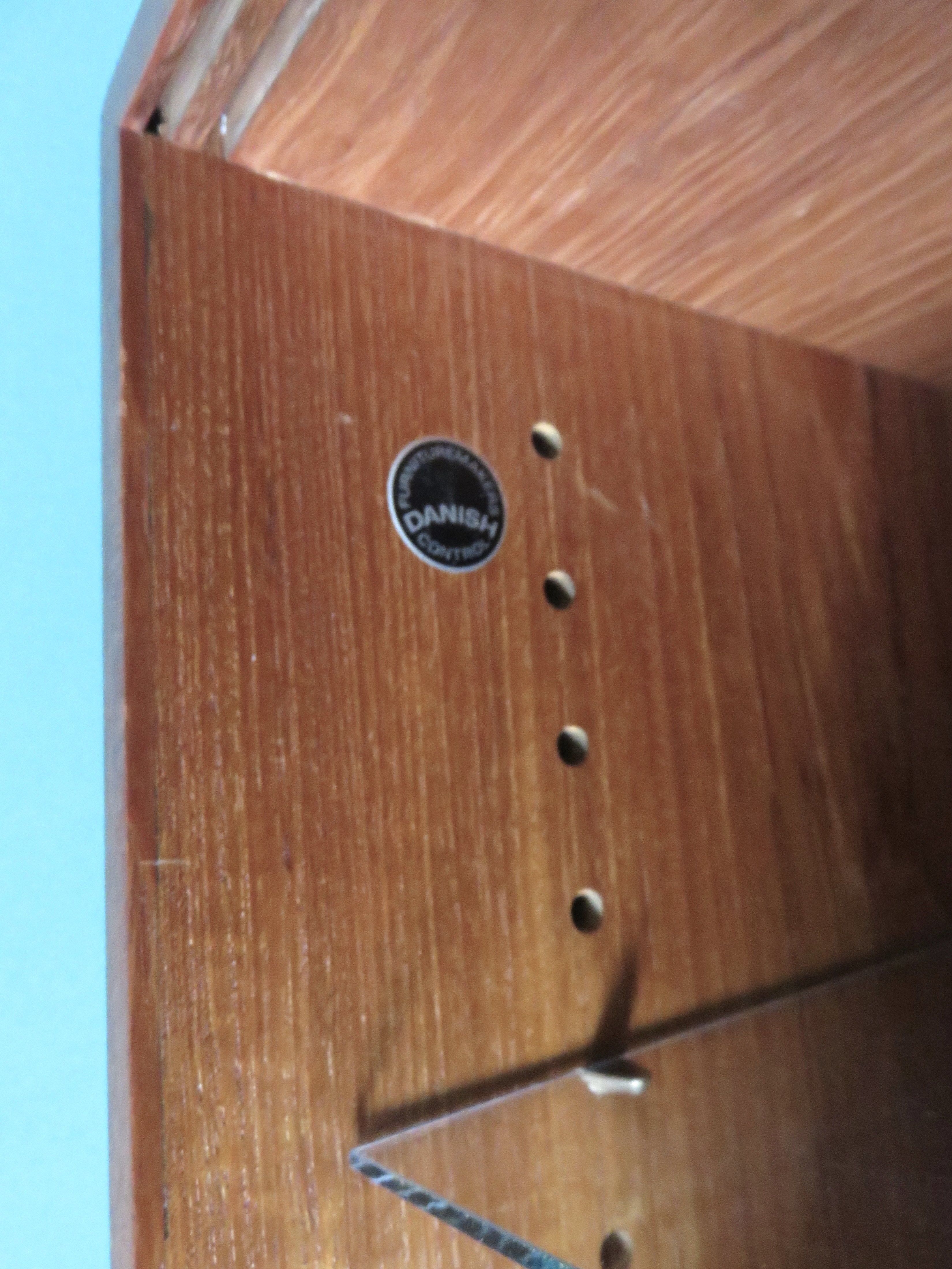 Library coffered suspended in teak, Denmark, 50 years
