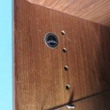 Library coffered suspended in teak, Denmark, 50 years