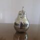 “Pear” sugar bowl in silver metal from the 70s