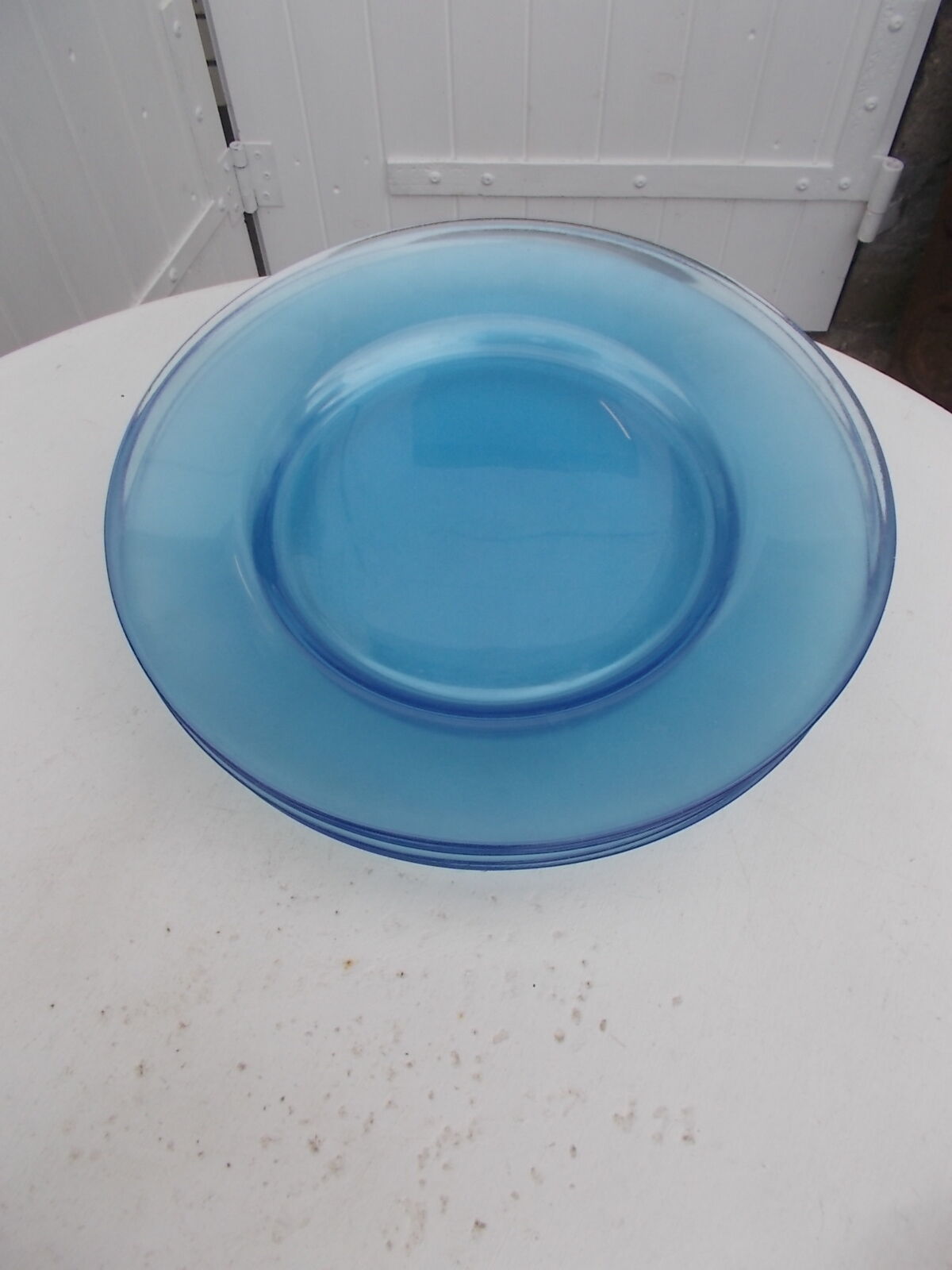 Lot 6 flat plates arc-france blue