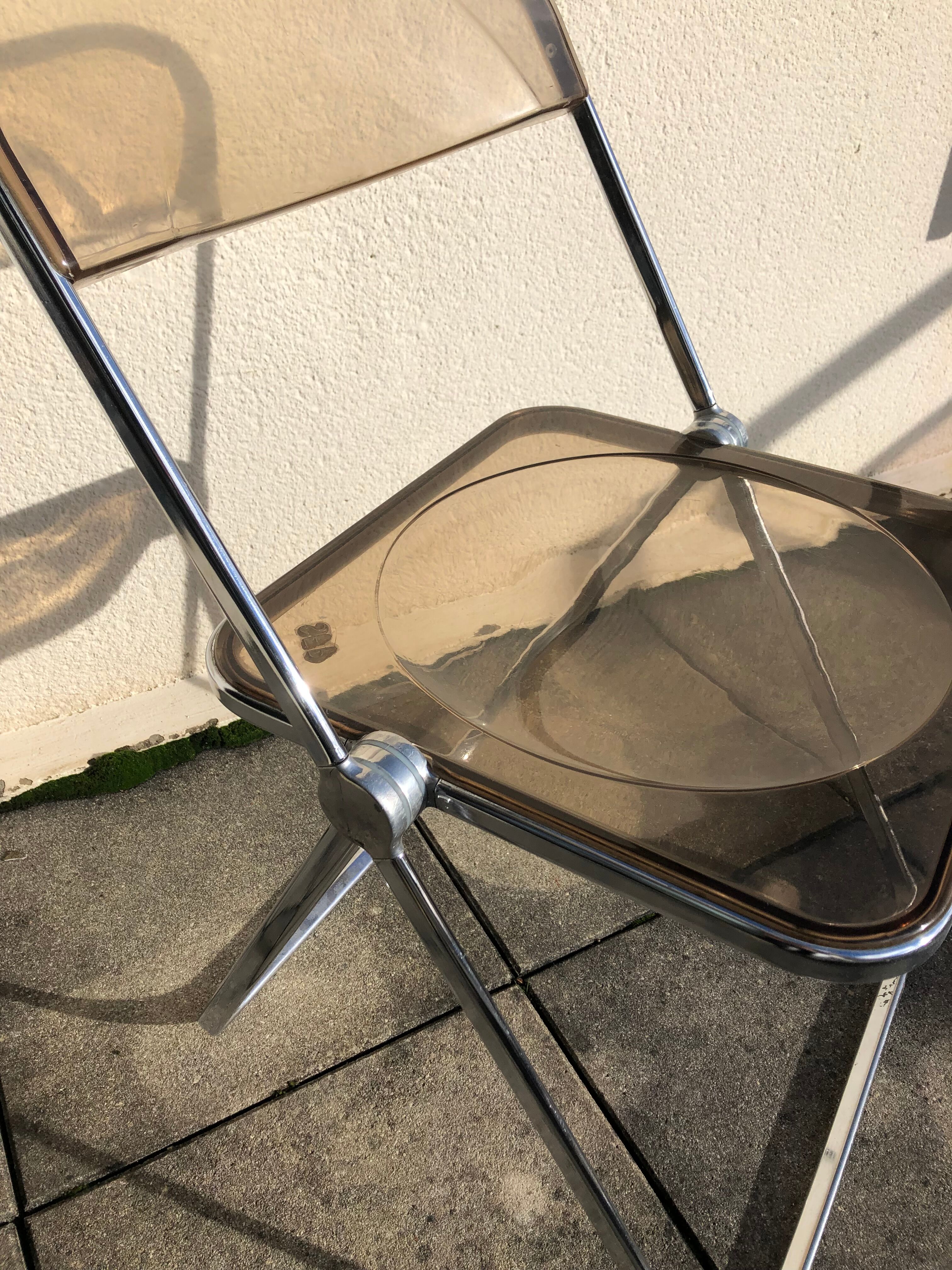 Plia chair by Giancarlo Piretti for Castelli