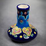 Vase miniature en émaux de Longwy – Style Art Déco