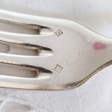Silver cutlery set, 1 fork and 1 spoon, erenard