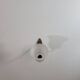Vintage art deco wall light in opaline and brass