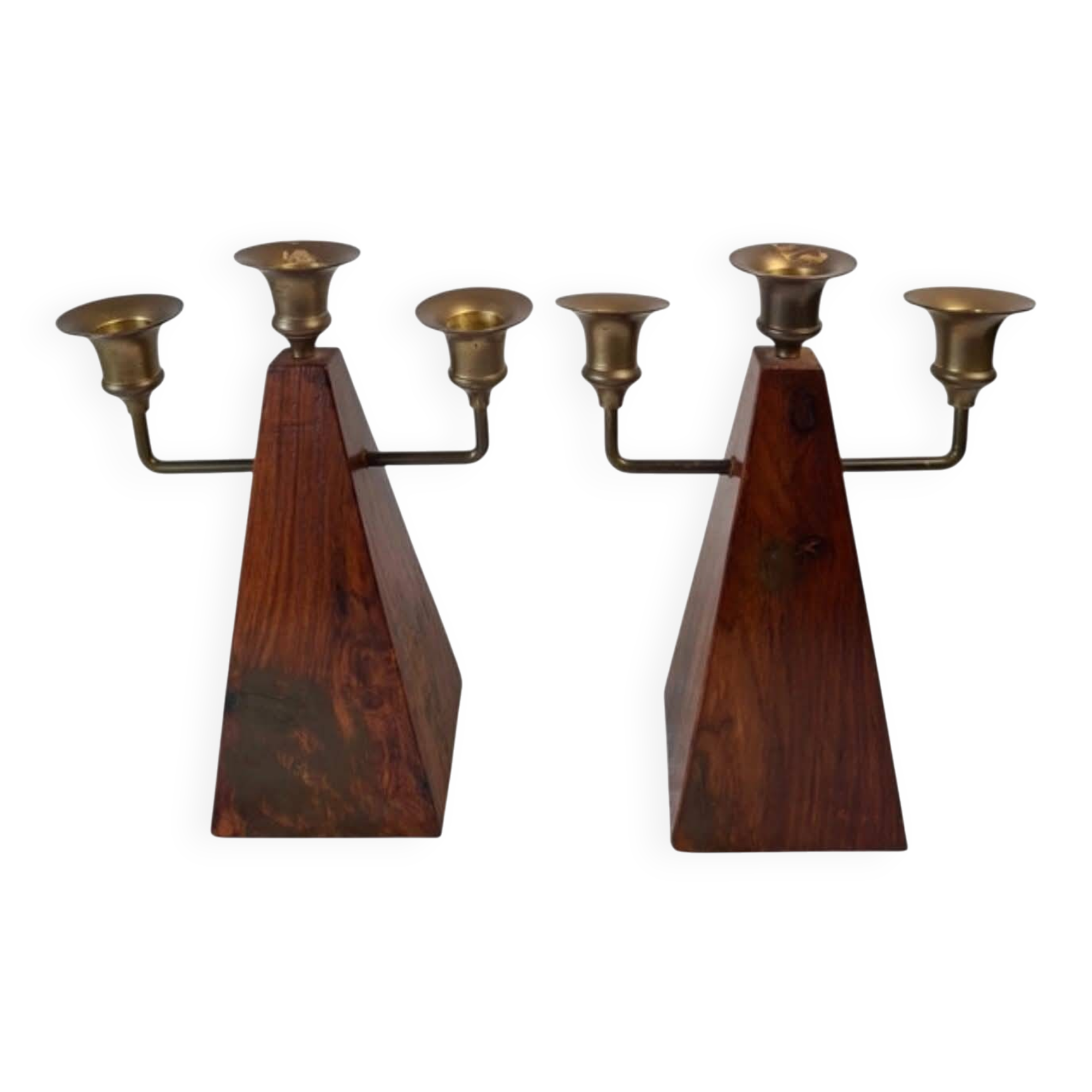 Candle holders pair