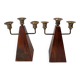 Candle holders pair