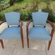 Pair of teak Art Deco armchairs