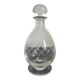 Carafe en verre ciselé