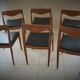 Lot of 6 scandinavian chairs in teak