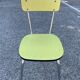 Lot de 5 chaises formica jaune 1960
