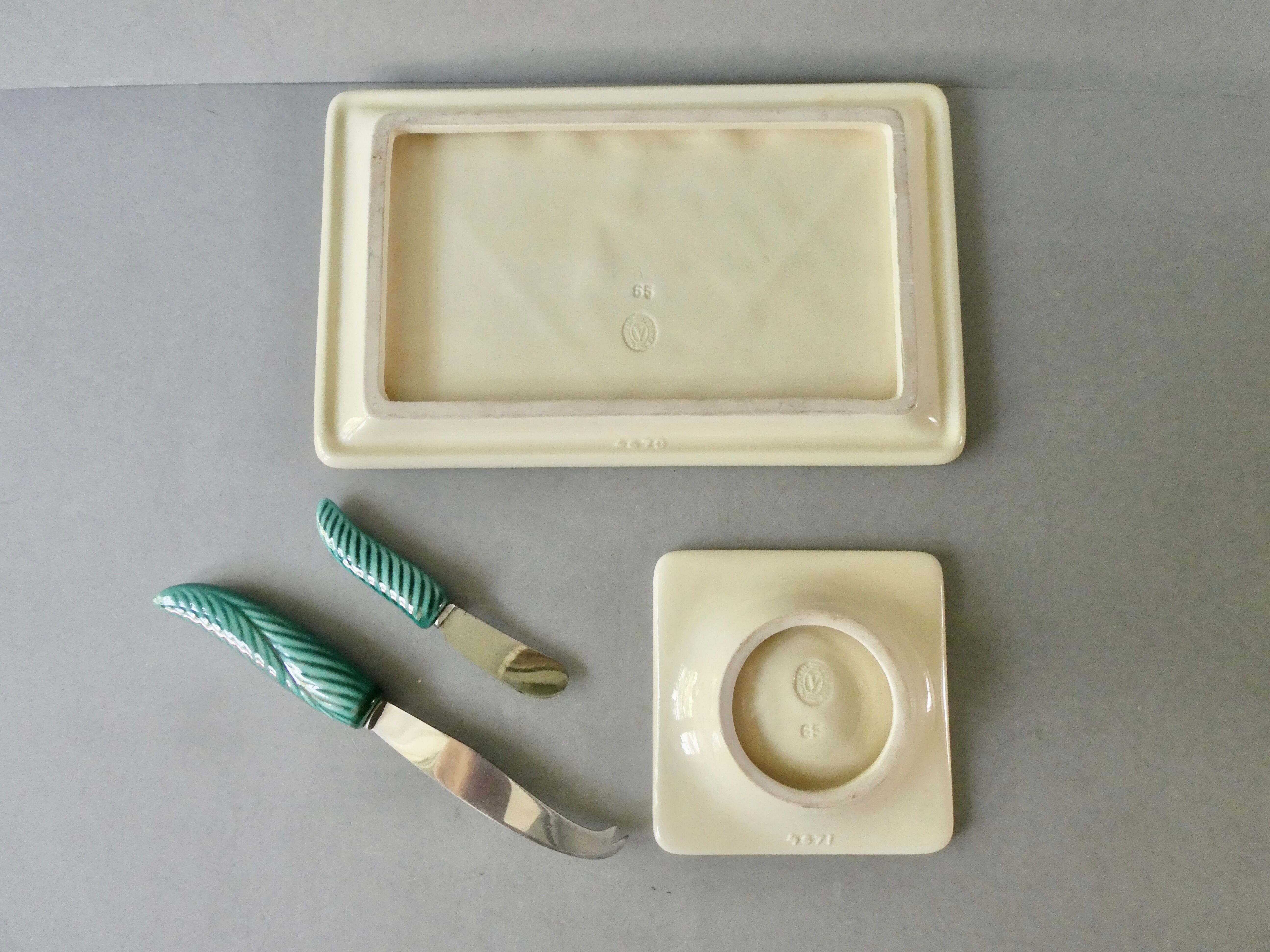 Verceram ceramic cheese set of the 60s