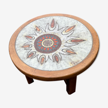 Vintage ceramic coffee table by Picard