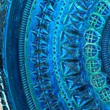 Large Rimini Blue bowl from the mid-century by Aldo Londi for Bitossi.