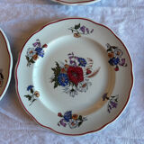 Set of 6 antique plates in porcelain from Sarreguemines – Ag decor