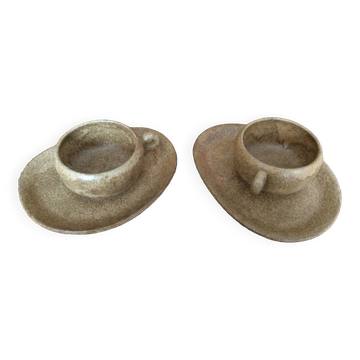 Duo de tasses en grès