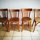 Série de quatre chaises bistrot