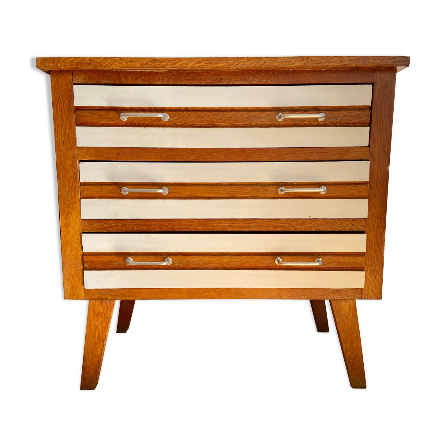 Commode en bois trois tiroirs