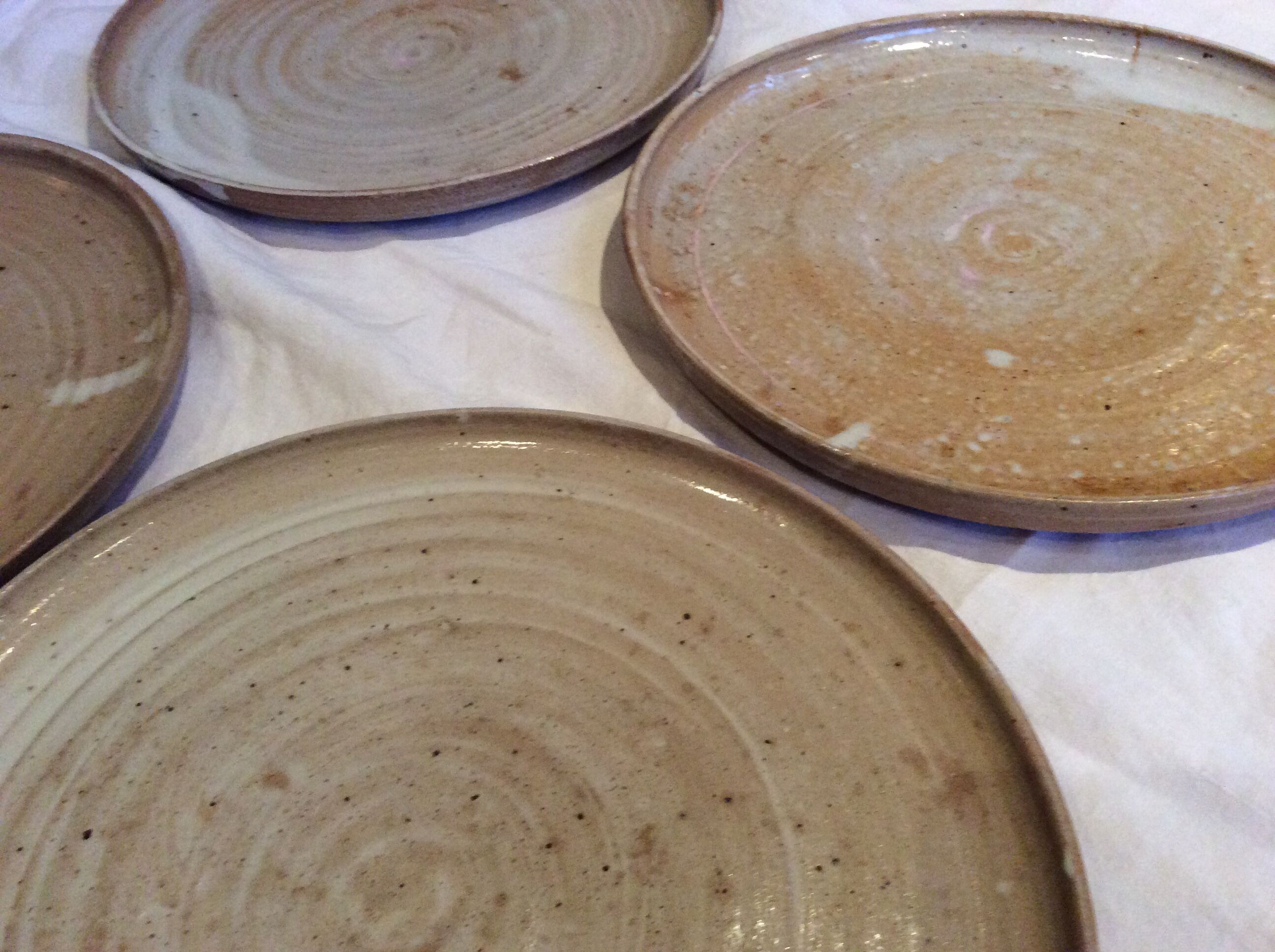 Vintage stoneware plates