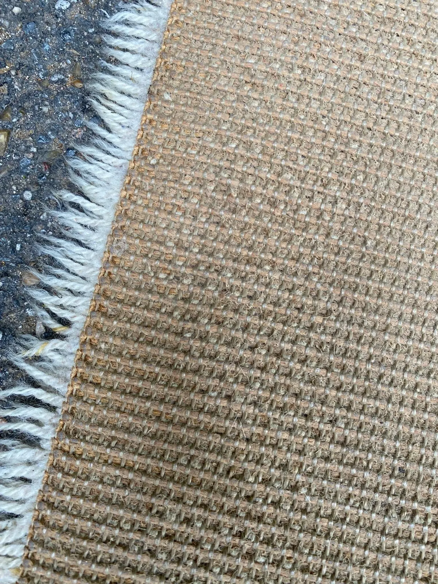 Mid-century scandinavian rug ege berber stratos denmark (183x275) 1970