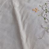 Antique embroidered tablecloth and towels
