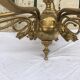 12 spoke solid bronze chandelier