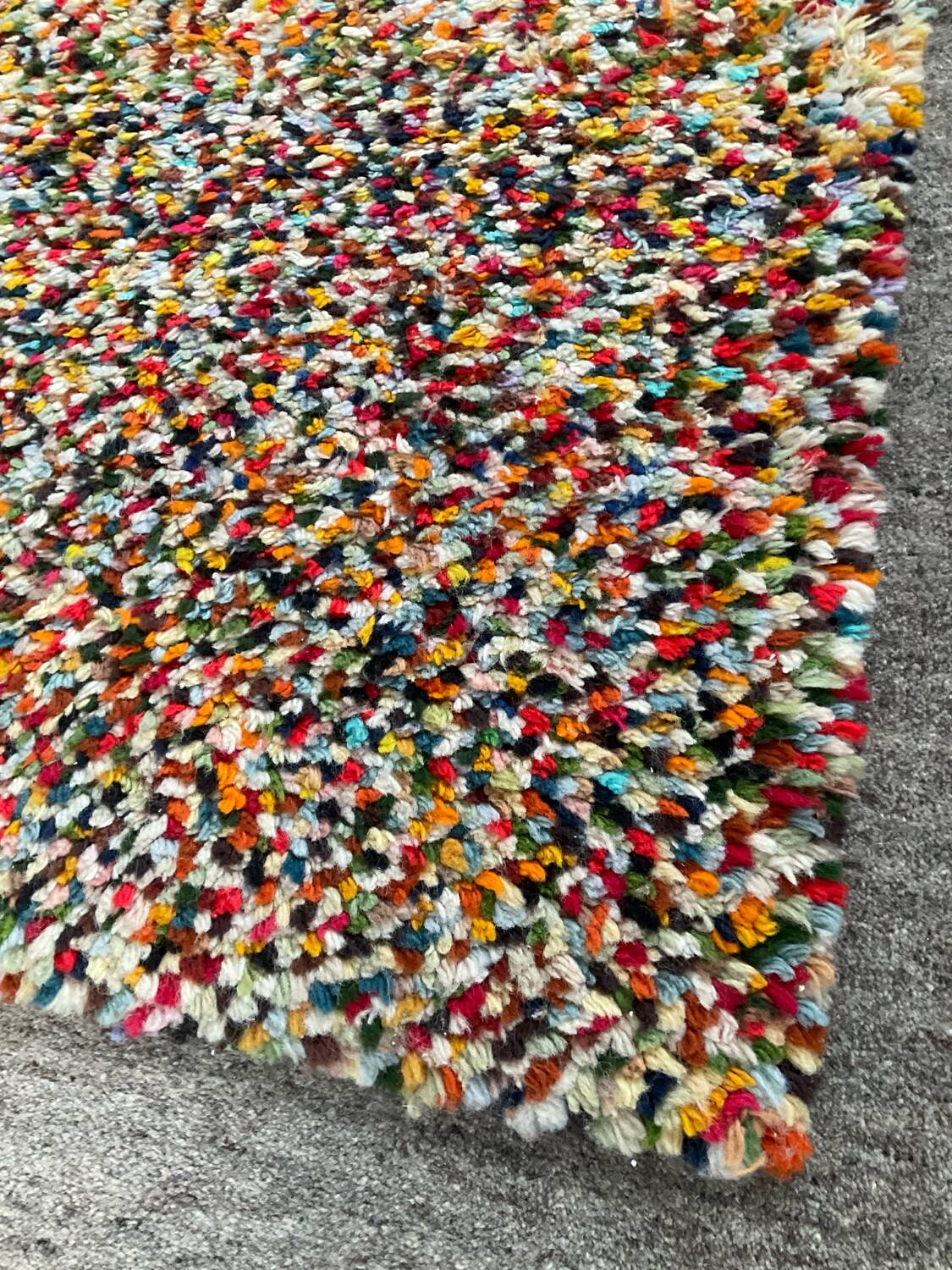 Vintage woven wool rug