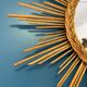 Wicker sun mirror 60cm