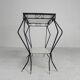 Table d'appoint vintage sculpturale en acier (style Mategot), années 1950