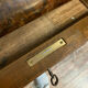Art deco period office in walnut bramble and amboine magnifying glass