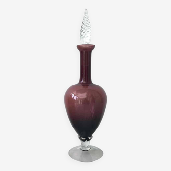 Italian blown glass carafe