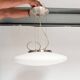 Opal glass Zoxx pendant lamp, 1990s