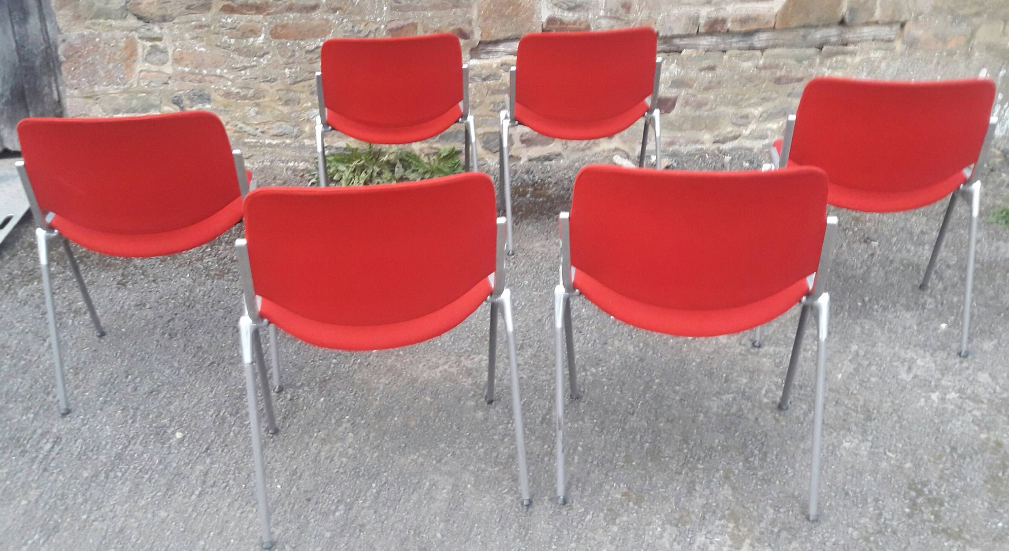 Set de 6 chaises DSC 106 de Giancarlo Piretti pour Castelli