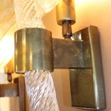 Pair of Murano glass wall lights, Toso